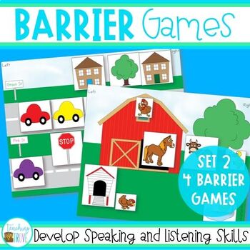 Preview of Barrier Games for Speaking and Listening Set 2
