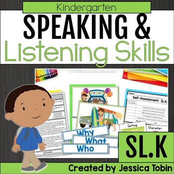 Preview of Speaking and Listening Activities - Kindergarten Oral Language and Comprehension