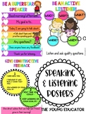 Speaking and Listening Posters