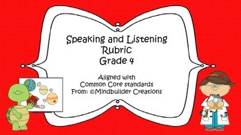 Preview of Speaking and Listening Rubric ~