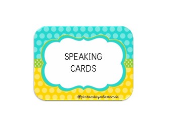 Preview of Speaking cards for ESL classrooms