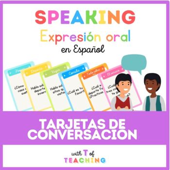 Preview of Speaking cards in Spanish | tarjetas de conversacion en espanol | No prep
