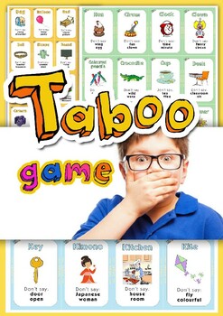 Preview of Speaking game - TABOO elementary