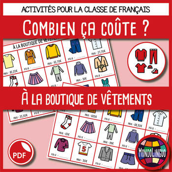 Cahier de vocabulaire : les accessoires - Mondolinguo - Français