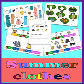 Preview of Speaking lesson: Summer clothes (PPT)