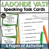 Speaking task cards on the verb ir & places you go  | Digi