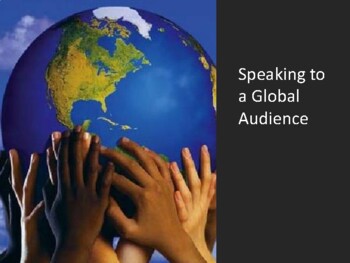 Preview of Speaking to a Global Audience - Slides