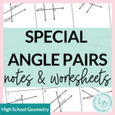 Special Angle Pairs (Parallel Lines Cut by a Transversal) 