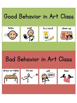 Good Behavior Bad Behavior Chart