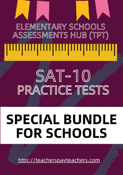 Preview of 30% OFF Special KG-2 Bundle for US Schools (SAT-10 Practice Tests)