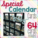 Special Calendar Cards for Pocket Chart Calendars