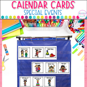 Special Days/ Events Calendar Cards by Adventures in Kinder and Beyond