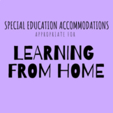 Special Ed Accommodations for Learning at Home