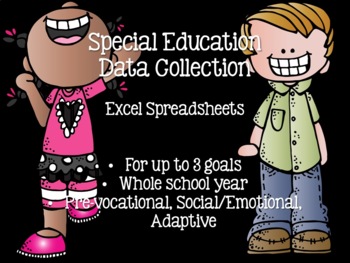 Preview of Special Ed Data Collection - Pre-vocational, Social/Emotional, Adaptive