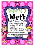 MATH Skill Sheets & Mini-Lessons MONTH 7 - Introduction to