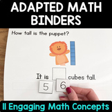 Special Education Math Curriculum Adaptive Book Binders fo