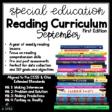 Special Ed Reading Curriculum September  Reading Comprehen