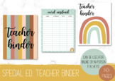 Special Ed. Teacher Binder | Teacher Planner | Digital Dow