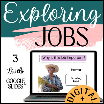 Preview of Special Ed Vocational Skills Job Exploration | Digital Activity | Google Slides™