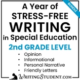 Special Ed Writing Curriculum Bundle - Prompts Word Bank S