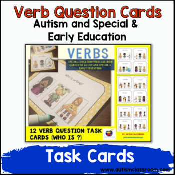 Preview of Special Education (Verb Question Cards for Autism and Special & Early Education)