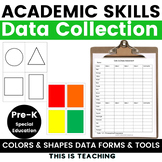 Color And Shape Data Sheet & Assessment Tools Preschool Sp
