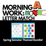 Special Education Adapted Morning Work: Letter Matching Bu