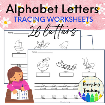 Preview of Special Education Alphabet Tracing Worksheets