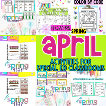 Preview of Special Education April Activities Comprehensive Spring Special Education