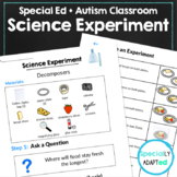 Special Education & Autism Symbol Supported Science Experi