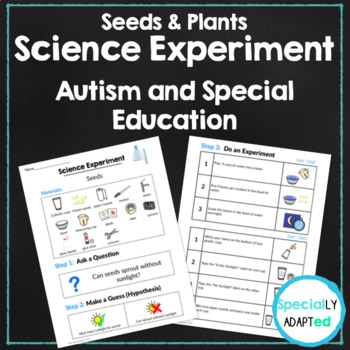 Preview of Science Experiment Special Education & Autism: Symbol-Supported Seeds Experiment