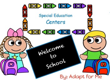 Preview of Special Education Back to School Activities