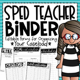 Special Education Binder with Editable Forms