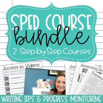 Preview of Special Education Bundle: How to Write IEP Goals and Progress Monitoring Courses