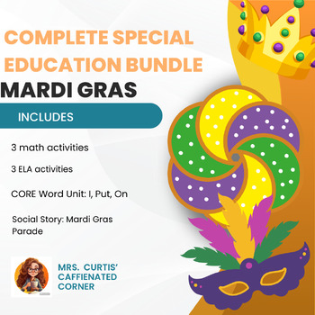 Preview of Special Education Bundle: Mardi Gras