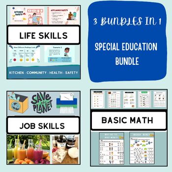 Preview of Special Education Bundle * Math - Life and Job skills