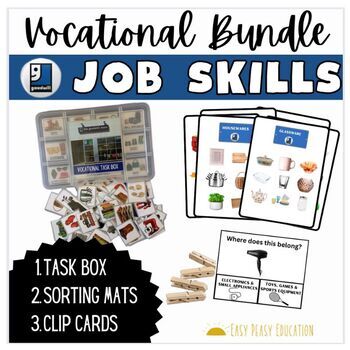 Preview of Vocational Bundle | Work Skills for Special Education  | Working Retail