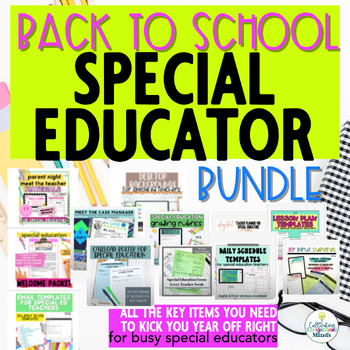 Preview of Special Education Case Manager Bundle | Sped Forms | Service Log
