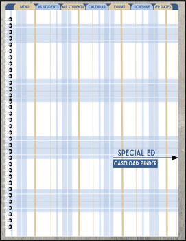 Preview of Special Education Caseload Manager Planner (HS and/or MS)