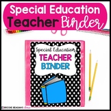 Special Education Caseload Teacher Binder: Editable