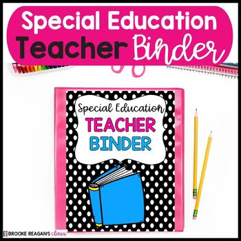 Preview of Special Education Caseload Teacher Binder and Planner: Editable