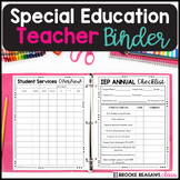 Special Education Caseload Teacher Planner: IEP Binder Editable