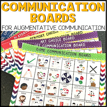 Special Education Classroom Communication Boards (AAC; Autism)