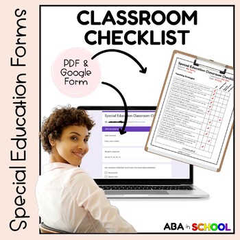 Preview of Observation Special Education Classroom Environment Checklist Assessment