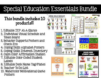 Preview of Special Education Classroom Essentials Bundle