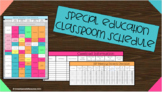 Special Education Classroom Schedule 