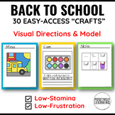 Special Education Crafts 30 Back to School Printables