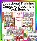 Special Education Work Box Bundle Cupcake Assembly Task