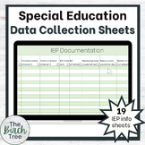 Special Education Data Collection Sheets