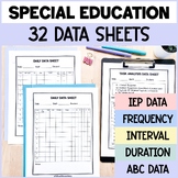 Special Education Data Sheets Self Contained or Autism ABA